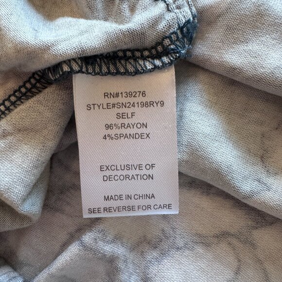 Les Serein Lourdes Peplum Blouse Teal Floral Sz L Large Stitch Fix NWT - Picture 10 of 12